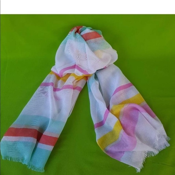 NWT Kate Spade Cape Stripe Oblong Scarf/Shawl!! - Picture 8 of 8